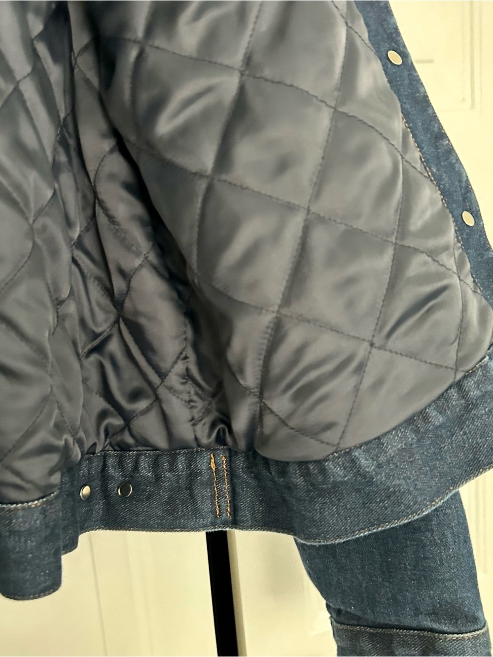 NWT Ralph Lauren Dark Wash Trucker Jean Jacket w Removable Faux Fur Collar, L - Picture 4 of 9